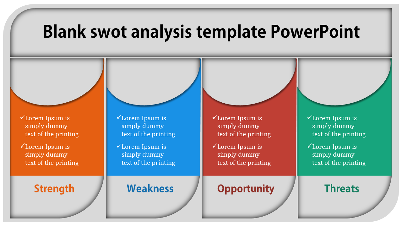 blank swot analysis template powerpoint